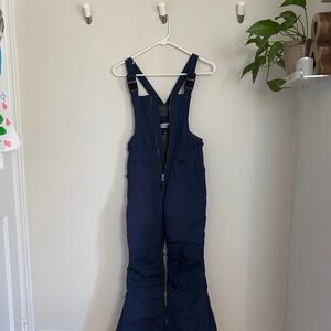 Navy Blue Snow Bib Overalls